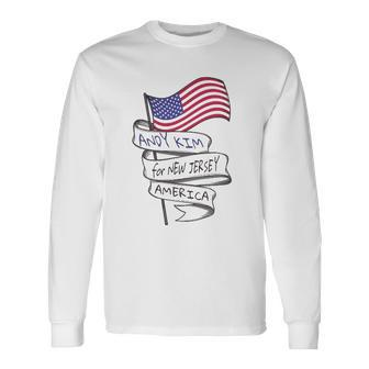 Andy Kim For New Jersey Us House Nj-3 Campaign Tee Long Sleeve T-Shirt - Thegiftio UK