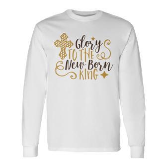 Baby Shower Text Design Glory To The New Born Unisex Long Sleeve | Favorety DE