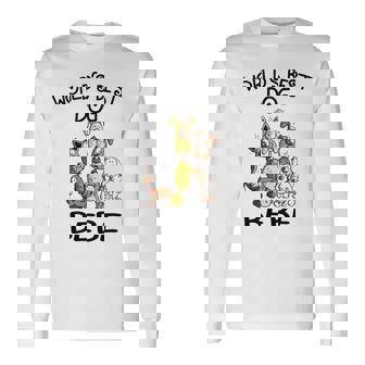 Bebe Grandma Worlds Best Dog Bebe Long Sleeve T-Shirt - Seseable
