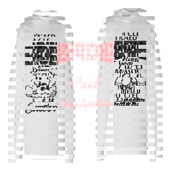 Birdie Grandma Im Called Birdie Because Im Too Cool To Be Called Grandmother Long Sleeve T-Shirt - Seseable