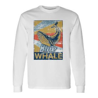 Blue Whale Animal Sea Zookeeper Idea Long Sleeve T-Shirt T-Shirt | Mazezy
