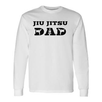 Brazilian Jiu Jitsu Dad Fighter Dad Long Sleeve T-Shirt T-Shirt | Mazezy