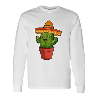 Cactus Cinco De Mayo Mexican V2 Long Sleeve T-Shirt T-Shirt | Mazezy