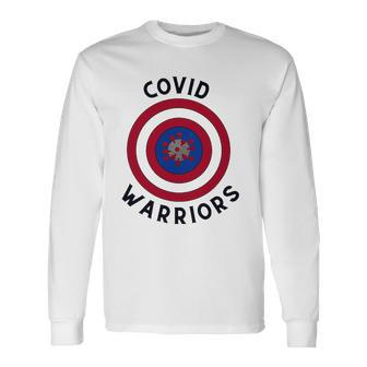 Covid Warriors Healthcare And Essential Worker Long Sleeve T-Shirt - Thegiftio UK