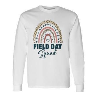 Cute Rainbow Field Squad Last Day Of School Field Leopard Long Sleeve T-Shirt T-Shirt | Mazezy