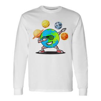 Dabbing Earth Day Unisex Long Sleeve | Favorety AU