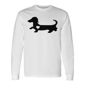 Dachshund Heart Dog Lover Unisex Long Sleeve | Favorety AU