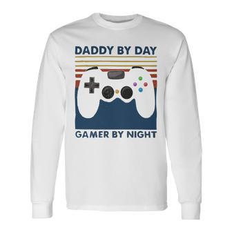 Daddy By Day Gamer By Night 250 Shirt Unisex Long Sleeve | Favorety