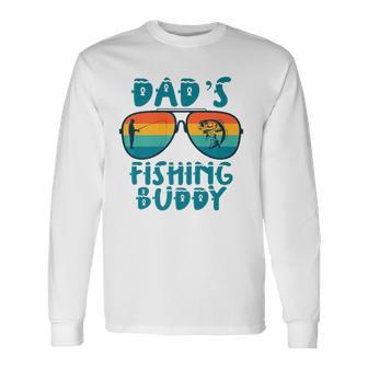 Dads Fishing Buddy Cute Fish Sunglasses Youth Long Sleeve T-Shirt T-Shirt | Mazezy