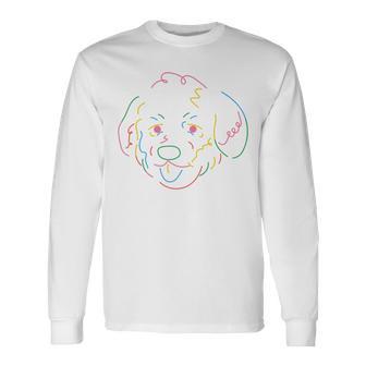 Dog Distraction Sticker Design Funny Dog Distraction Stickers Unisex Long Sleeve | Favorety CA