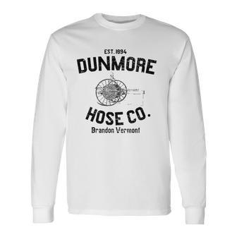 Dunmore Hose Company Vintage Brandon Vermont Long Sleeve T-Shirt T-Shirt | Mazezy