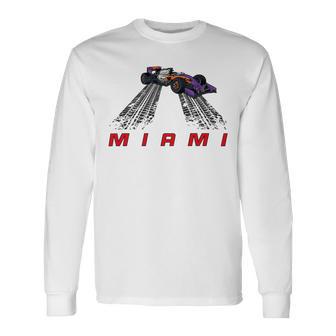 F 1 Miami Gp Aqua Unisex Long Sleeve | Favorety