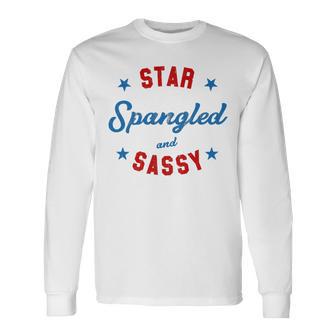 Fourth Of July Star Spangled Sassy Cute 741 Shirt Unisex Long Sleeve | Favorety CA