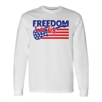 Freedom Rocks Musician Guitarist 721 Shirt Unisex Long Sleeve | Favorety CA