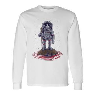 Funny Astronaut Monkey V3 Unisex Long Sleeve | Favorety UK