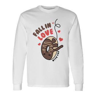 Funny Donut Fall In Love Unisex Long Sleeve | Favorety UK