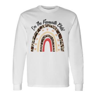 Funny Im The Favourite Child Siblings Family Tees Gift Essential Tshirt Unisex Long Sleeve | Favorety UK