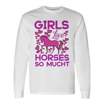 Girls Love Hhoresed So Much Unisex Long Sleeve | Favorety DE