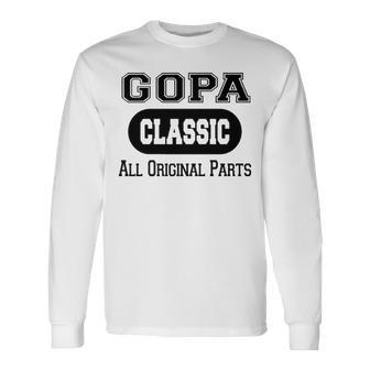 Gopa Grandpa Classic All Original Parts Gopa Long Sleeve T-Shirt - Seseable