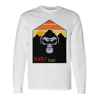 Gorilla Tag Pfp Maker Gorilla Tag Mountain Long Sleeve T-Shirt - Monsterry
