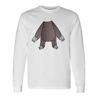 Halloween Sloth Head Cute Lazy Animal Fans Long Sleeve T-Shirt - Thegiftio UK