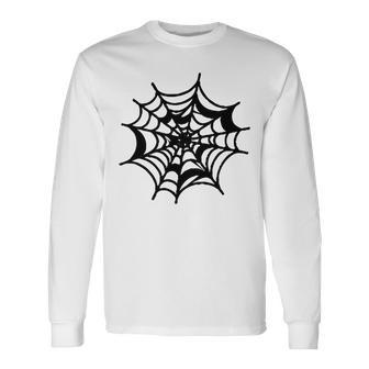 Halloween Spider Web Pattern Unisex Long Sleeve | Favorety