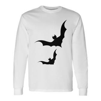 Halloween Two Bats Pattern Unisex Long Sleeve | Favorety UK