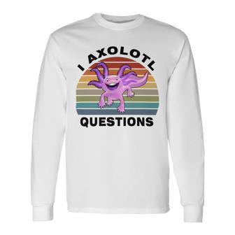 I Axlotl Questions Cute Axlotl V3 Unisex Long Sleeve | Favorety UK