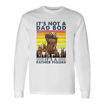Its Not A Dad Bod Its Father Figure Bear Coffee Lover Long Sleeve T-Shirt T-Shirt | Mazezy