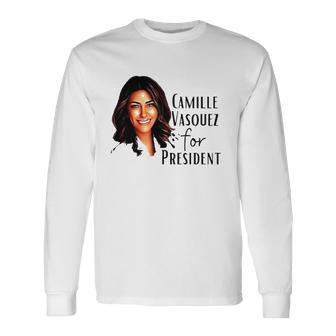Johnny Depps Lawyer Camille Vazquez For President Long Sleeve T-Shirt T-Shirt | Mazezy