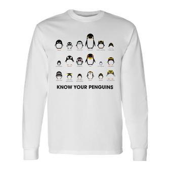 Know Your Penguins Unisex Long Sleeve | Favorety