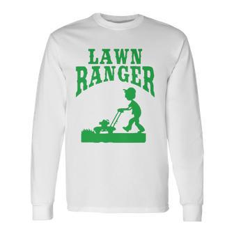 Lawn Ranger Landscaping Gardener Long Sleeve T-Shirt T-Shirt | Mazezy AU