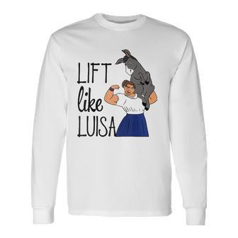 Lift Like Luisa Raglan Baseball Tee Long Sleeve T-Shirt | Mazezy