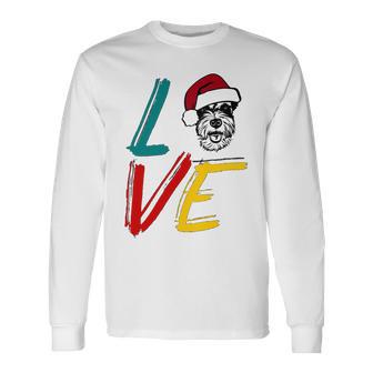 Love My Xmas Miniature Schnauzer Unisex Long Sleeve | Favorety AU