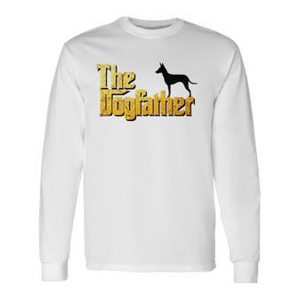 Manchester Terrier The Dogfather Long Sleeve T-Shirt T-Shirt | Mazezy