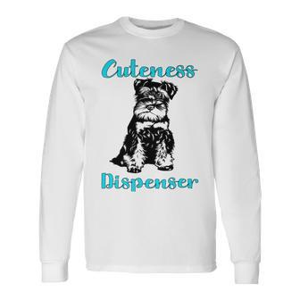 Miniature Schnauzer At Home Cuteness Dispenser Multi Tasking Dog Unisex Long Sleeve | Favorety UK