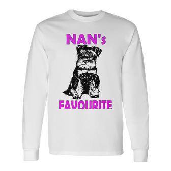 Miniature Schnauzer At Home Nans Favourite Multi Tasking Dog Unisex Long Sleeve | Favorety CA