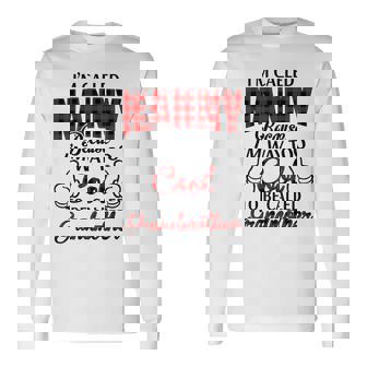 Nanny Grandma Im Called Nanny Because Im Too Cool To Be Called Grandmother Long Sleeve T-Shirt - Seseable