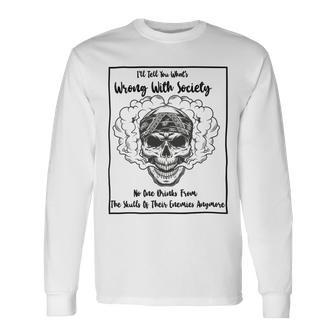 Official Wrong Society Drink From The Skull Of Your Enemies Unisex Long Sleeve | Favorety AU