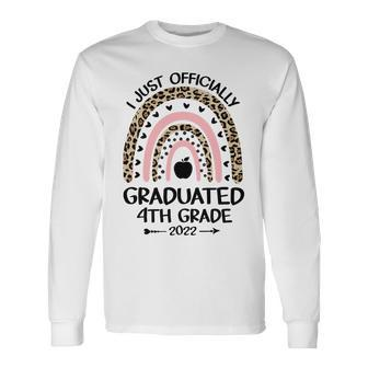Officially Graduated 4Th Grade Graduation Class Of 2022 T-Shirt Long Sleeve T-Shirt - Seseable