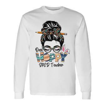 One Hoppy Mama Shirt Gift For Easter Spring Women Easter Women Gifts For Mom Mom One Happy Mama Easte Unisex Long Sleeve | Favorety