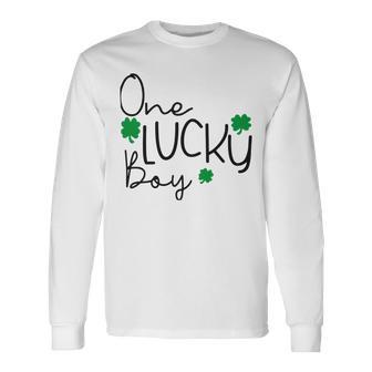 One Lucky Boy Funny St Patrick Day Unisex Long Sleeve | Favorety