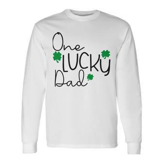 One Lucky Dad Funny St Patrick Day Unisex Long Sleeve | Favorety AU