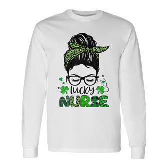 One Lucky Nurse St Patricks Day For Women Funny Nurse Unisex Long Sleeve | Favorety