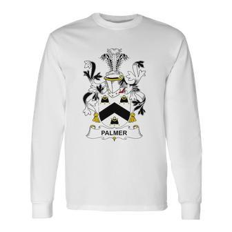 Palmer Coat Of Arms Crest Long Sleeve T-Shirt T-Shirt | Mazezy