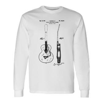 Patent Drawing Old Acoustic Guitar Unisex Long Sleeve | Favorety