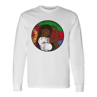 Patriotic Eritrean Flag Eritrea Proud Eritrean Girl Long Sleeve T-Shirt T-Shirt | Mazezy