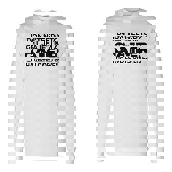 Perfect & Sarcastic For Gamers Long Sleeve T-Shirt - Thegiftio