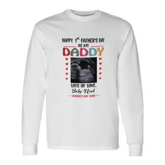 Personalized Happy 1St Fathers Day As My Daddy Mug Long Sleeve T-Shirt - Monsterry