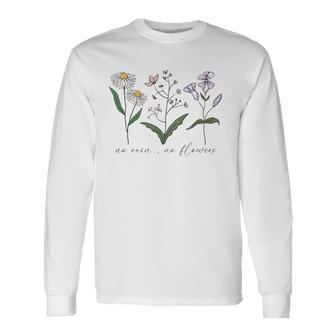 Plant Flower Wildflower Gardening Lover Long Sleeve T-Shirt T-Shirt | Mazezy